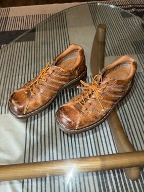 Dr. Martens Brown Leather Lace-Up Casual Boots